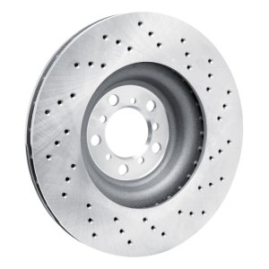 BMW M2 Brake Rotor (1) - Right Front - R1 Concepts - Drilled - `15-`20